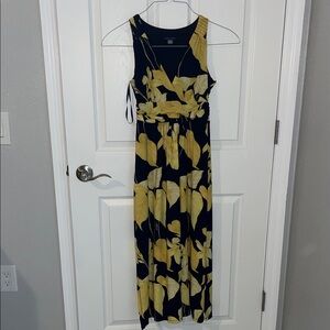Tommy Hilfiger Blue and Yellow Maxi Dress
